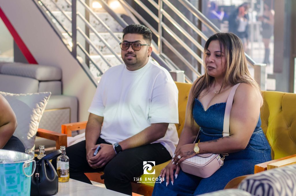 Guest seating setup at The Encore Midrand