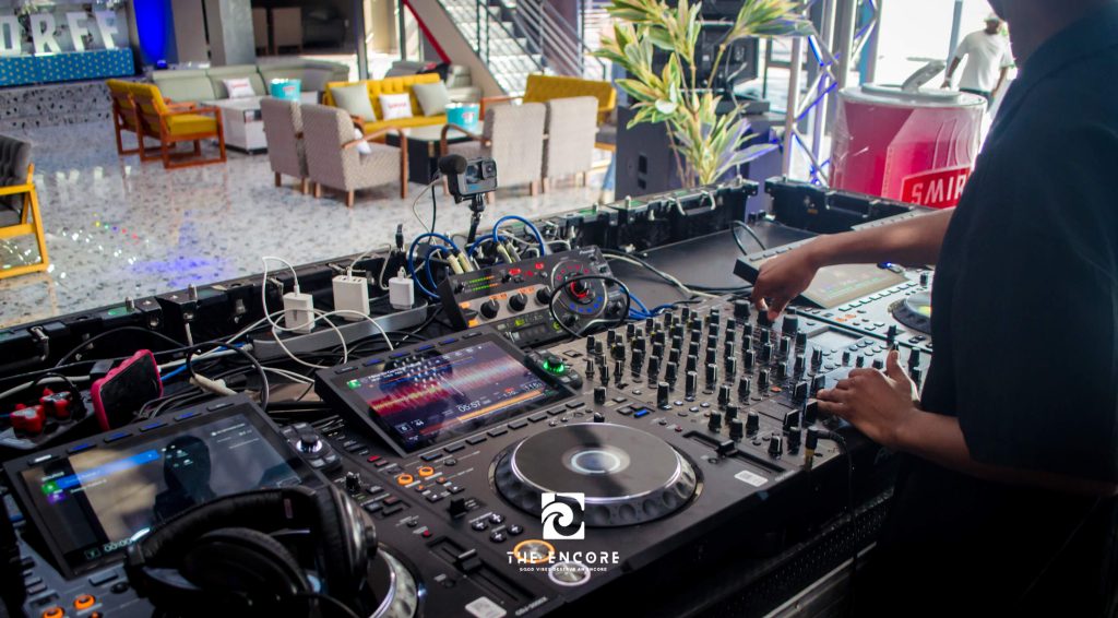 Sound equipment setup at The Encore Midrand